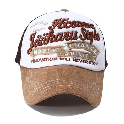 Summer Y2k Letter Embroidery Mesh Baseball Cap for Men Women
