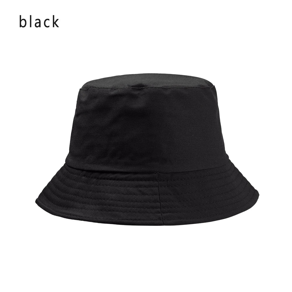 Panama Bucket Hat Candy Color/Hip Hop Maple Leaf Cotton