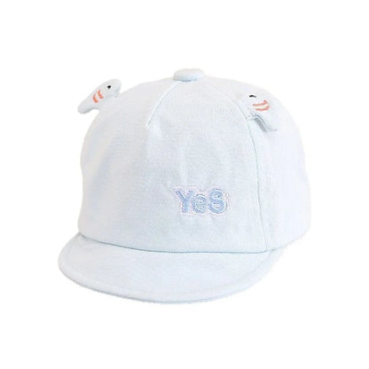 Infant Toddler Three Dimensional Small Wings YES Letter Soft Brim Baseball Cap Macaron Fresh Style
