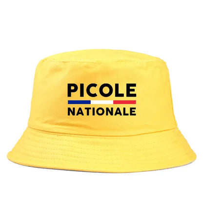Summer Picole Nationale Reversible Bucket Hats Men Women Cotton Fisherman Cap