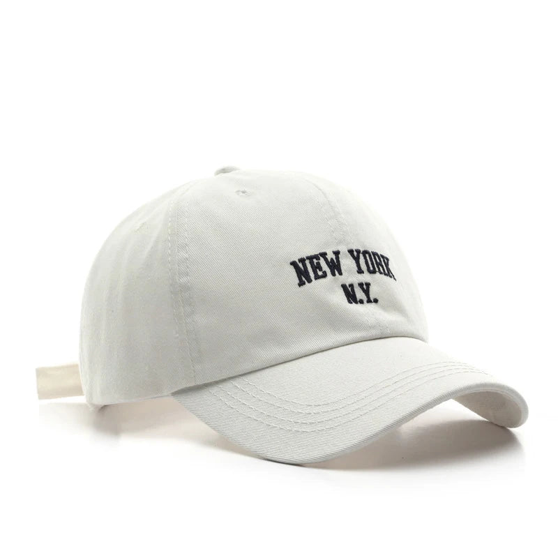 Unisex All Season Wearing Pure Cotton Letter New York Fashionable Baseball Cap