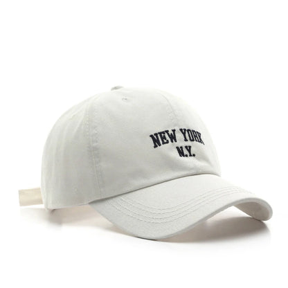 Unisex All Season Wearing Pure Cotton Letter New York Fashionable Baseball Cap