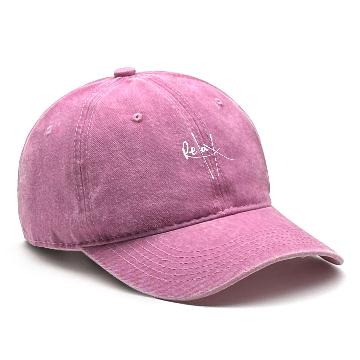Relax Print Snapback Baseball Caps Mesh Hat