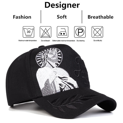 Unisex San Judas Tadeo Letter Embroidery Baseball Caps Spring Autumn