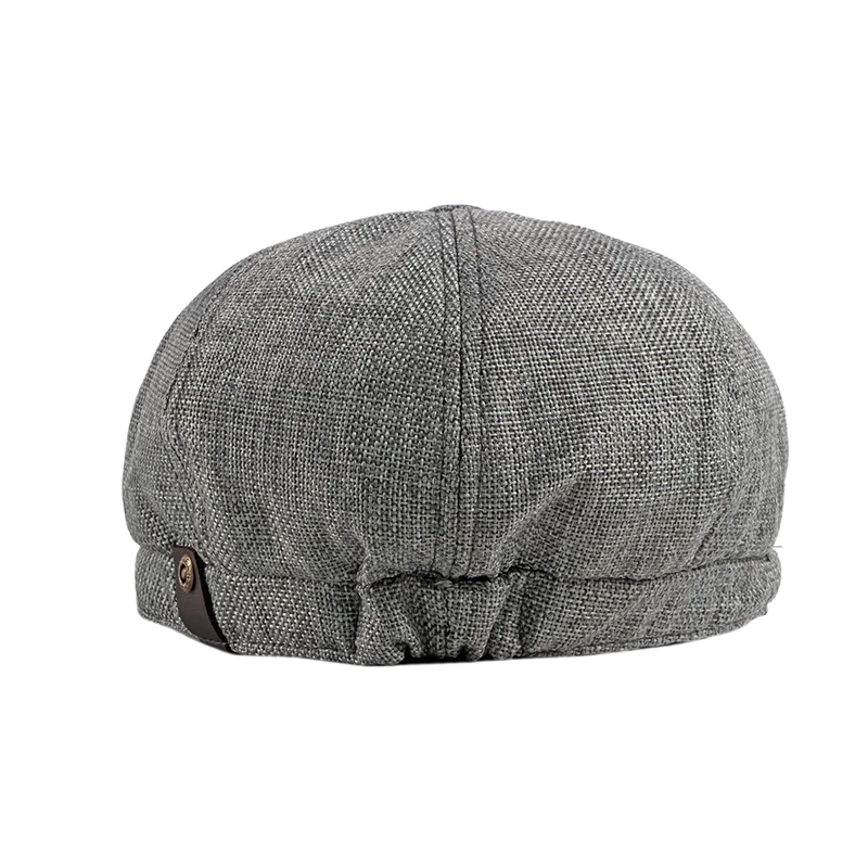 Adjustable Weave Linen-Like Cotton Newsboy Hat