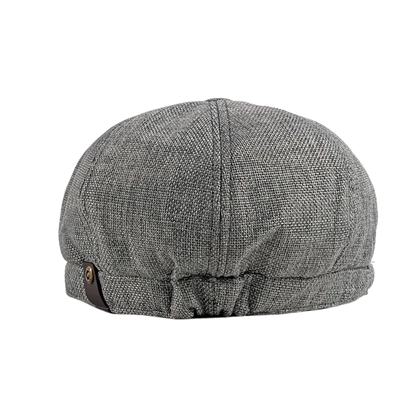 Adjustable Weave Linen-Like Cotton Newsboy Hat