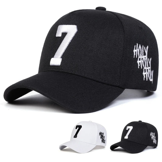 Unisex 7 HOLY Letter Embroidery Baseball Caps Spring Autumn