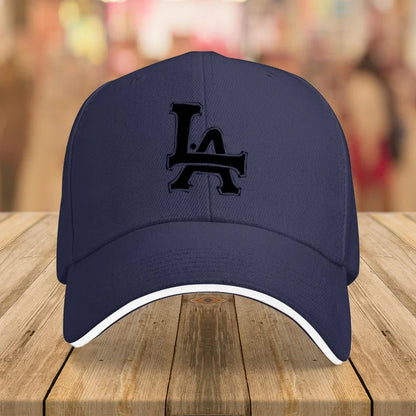 1Packaged Trendy Versatile LA Letter Print Casual Baseball Cap Unisex