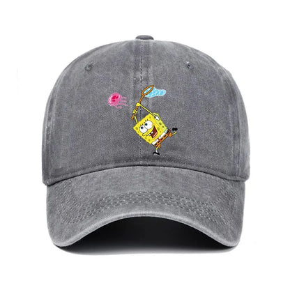 Fashion Cute SpongeBobs Baseball Cap Movie Cartoon Role Adult Men Women