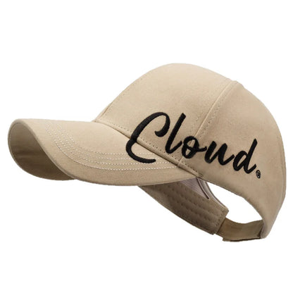 Fashionable Street Style Embroidered Letter Ponytail Hat or Women