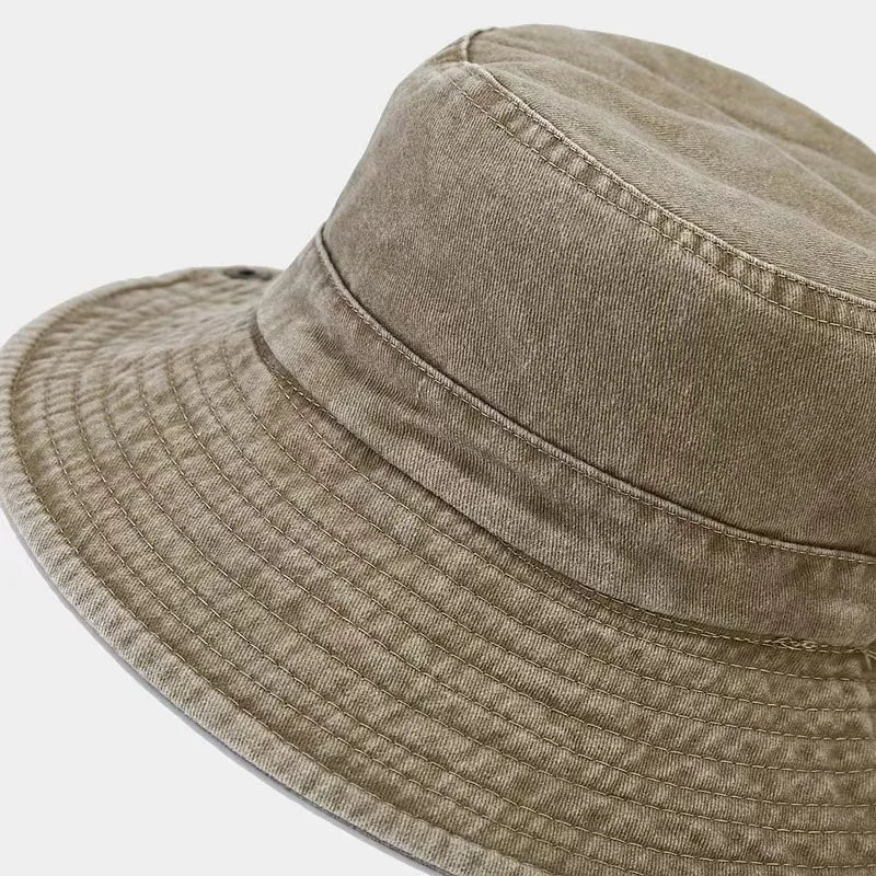 2026 New Four Seasons Cotton Solid Bucket Hat Fisherman Hat