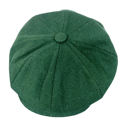 Vintage Newsboy Caps Retro Octagonal Hat