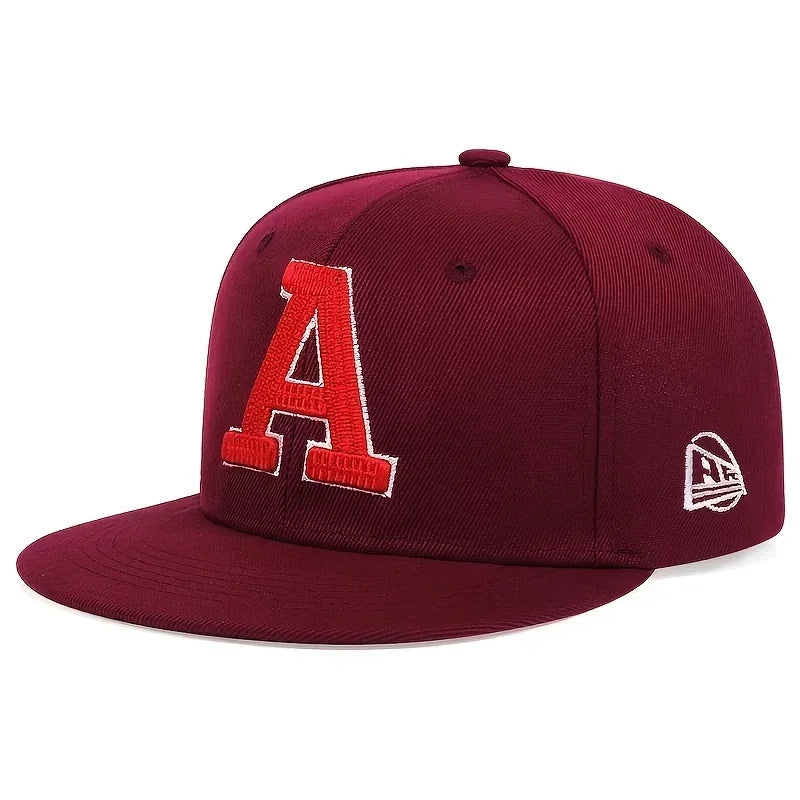 Unisex A Letter Embroidery Hip-hop Hats Spring Autumn Outdoor