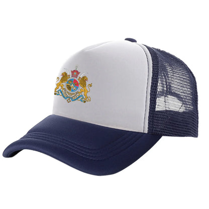 Men Iran Imperial Flag Hat Baseball Cap Cool Summer Unisex Mesh Net Caps