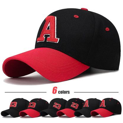 Unisex 3D Letter Embroidered Cotton Baseball Cap Football Caps