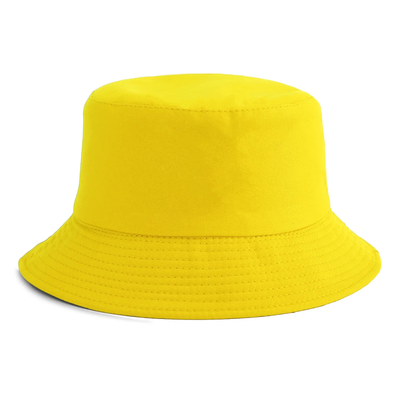 Unisex Solid Plain Bucket Hat Reversible Retro Fisherman Cap