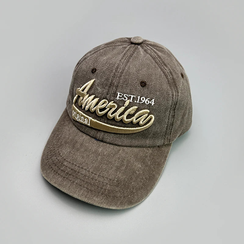 Personal American Letter Embroidery Baseball Hats