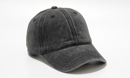 Washed Dad Hat Baseball Cap Outdoor Duckbill Soft Top Hat