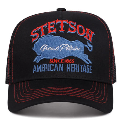 2025 Personalized New Red Bear Breathable Mesh Hat