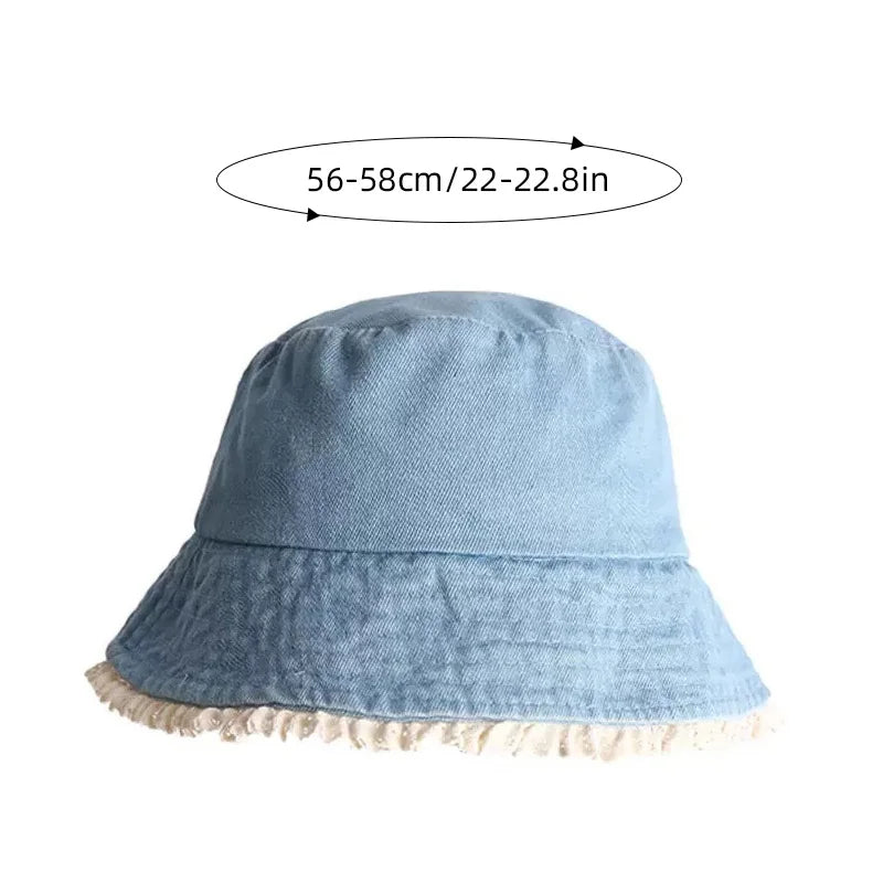 Wide Brim Fisherman Cap Outdoor Sunshade Summer Basin Hats