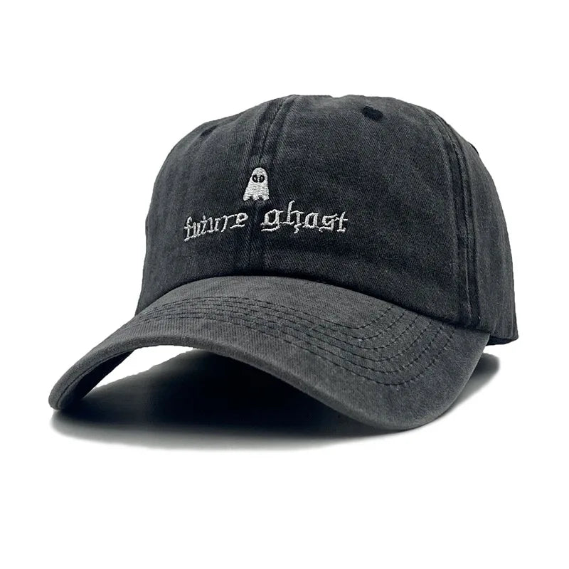 Summer Autumn Future Embroidery Ghost Hip Hop Sunshade Baseball Cap