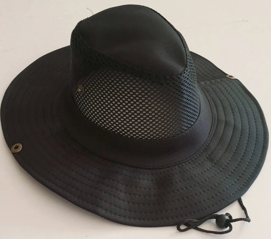 New Fishing Caps Men's Outdoor Hat Knight Cap Wide Straw Hat