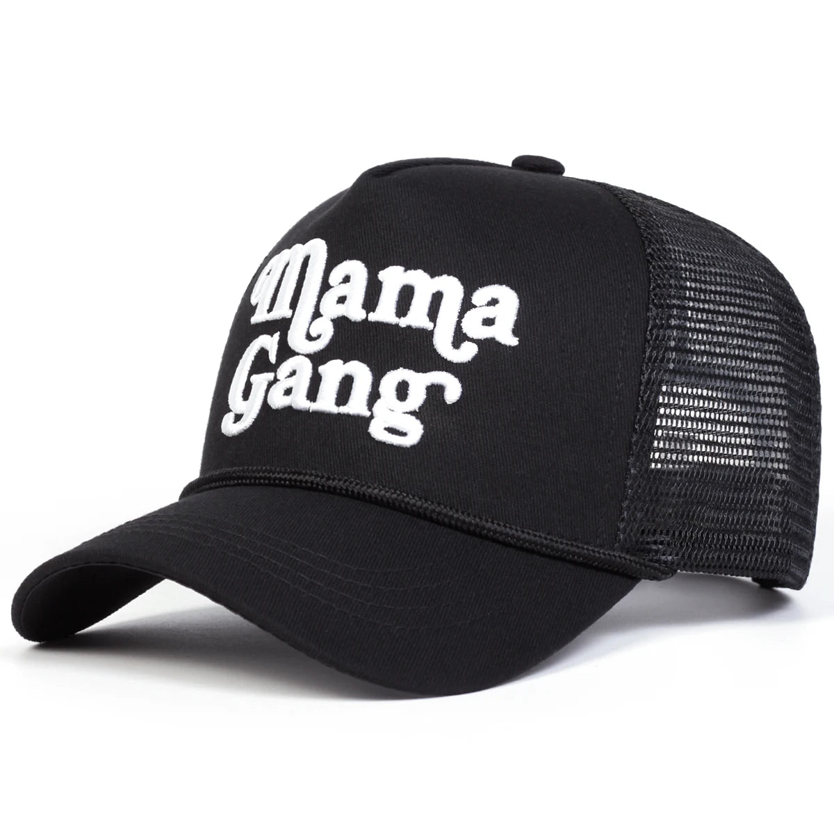 Unisex Mamagang Letter Embroidery Baseball Net Caps Spring and Summer