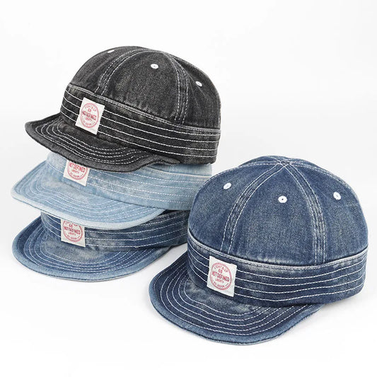 Fashion Denim Caps For Men Women 2026 Spring Korean Japanese Vintage Soft Short Brim Baseball Cap