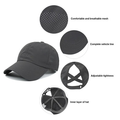 Baseball Caps For Women Hats New Breathable Mesh Sun Visor Hats Female