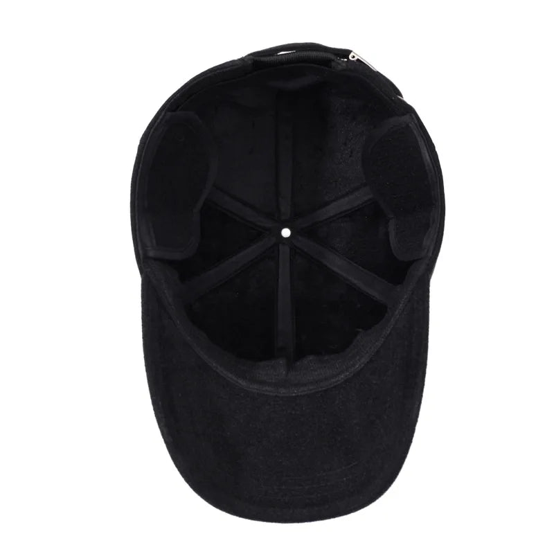 Outdoor Thick & Warm Adjustable Earmuffs Baseball Cap