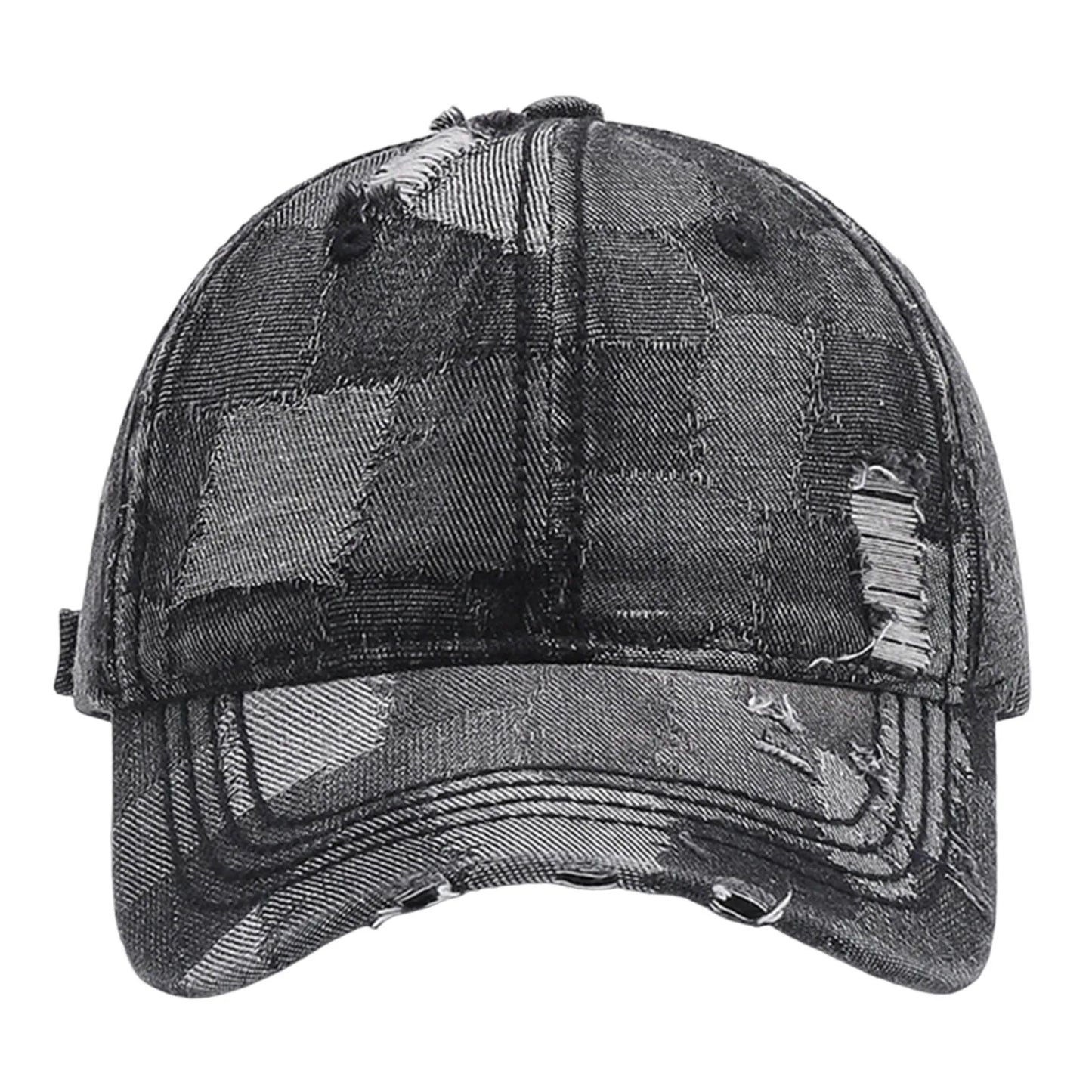Denim Short Brim Baseball Cap For Men And Women