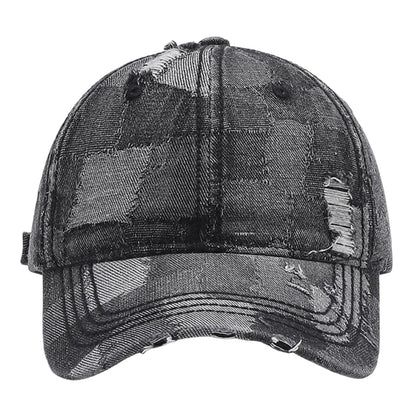 Denim Short Brim Baseball Cap For Men And Women