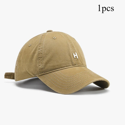 Stylish Letter Embroidered Baseball Cap Sun Protective Breathable Adjustable Hat Unisex Baseball Cap