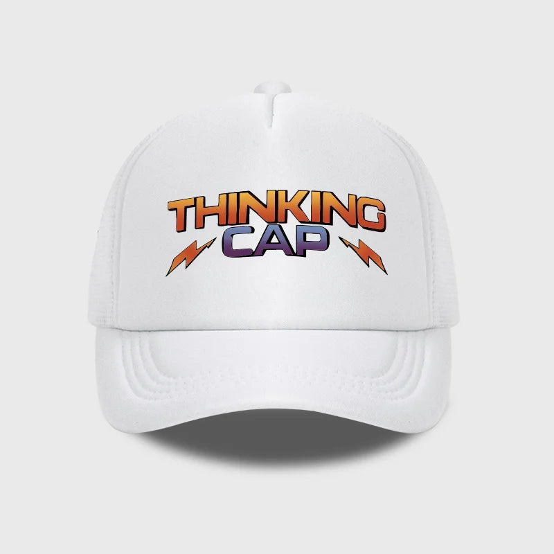 Thinking Cap Printed Mesh Baseball Cap Outdoor Mesh Baseball Cap
