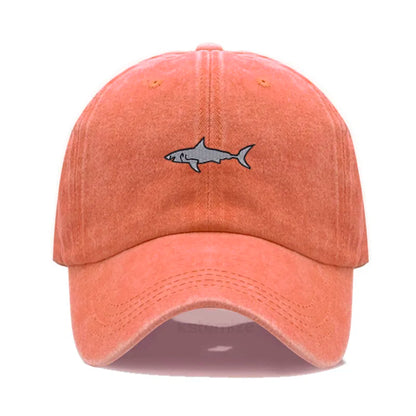 Shark Embroidery Baseball Cap For Men Women