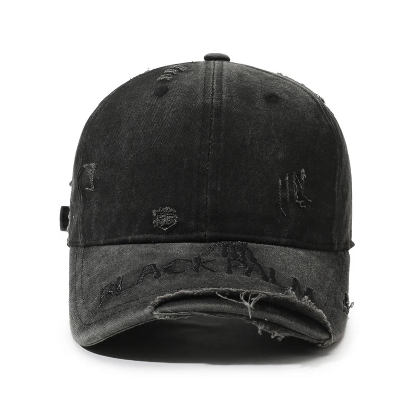 Spring–Autumn Faded Distressed American-Style Washed Cap