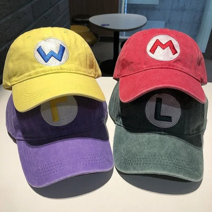 New Unisex Washed Cotton Cap Letter Embroidery Baseball Cap Men Women