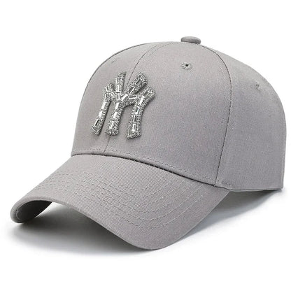 MY Rhinestone Hat Female Spring and Fall Street Casual Baseball Cap