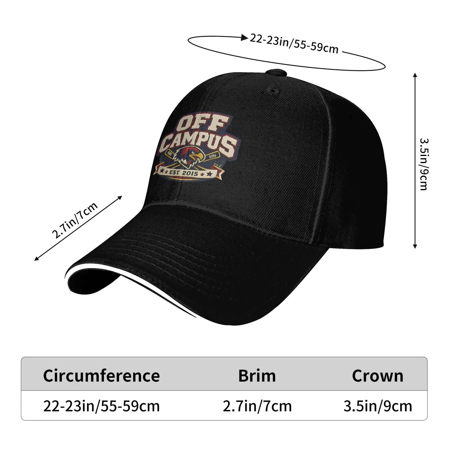 Women Men Off Campus Briar University  Baseball Cap