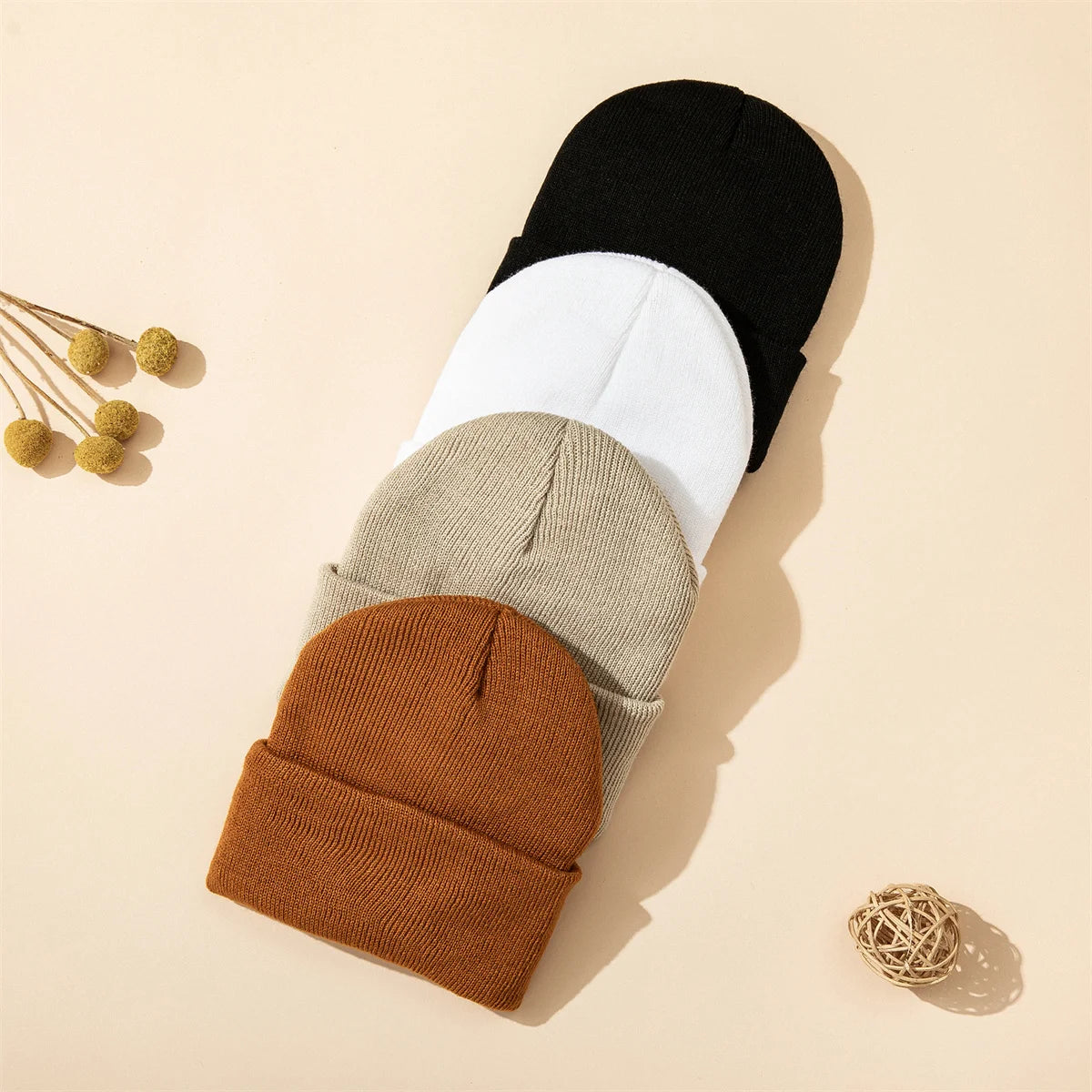 Baby Knitted Hat Autumn Winter Warm Newborn Infant For Boys Girls Soft Comfortable