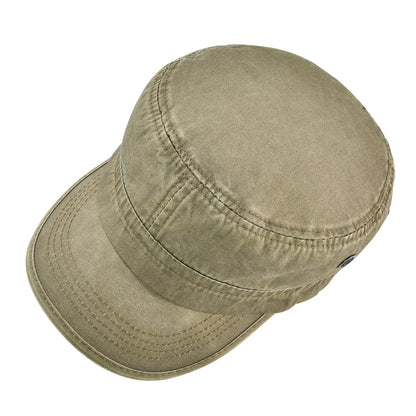 Men Washed Cotton Fashion Design Flat Baseball Cap