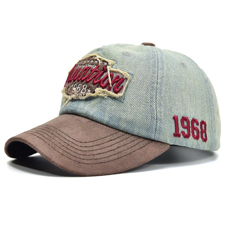 Retro Letter Embroidery Baseball Caps