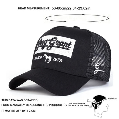 Unisex Since 1973 Letter Embroidery Baseball Net Caps