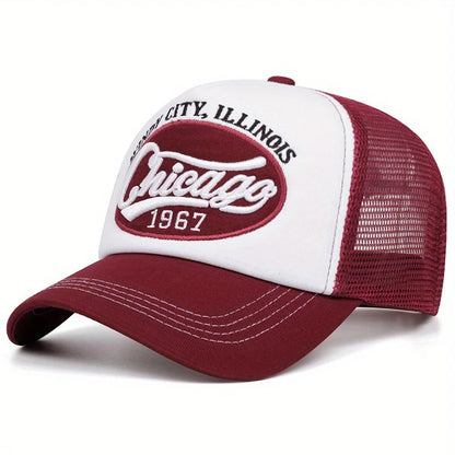 Chicago 1967 Embroidered Letter Baseball Cap Outdoor Sports
