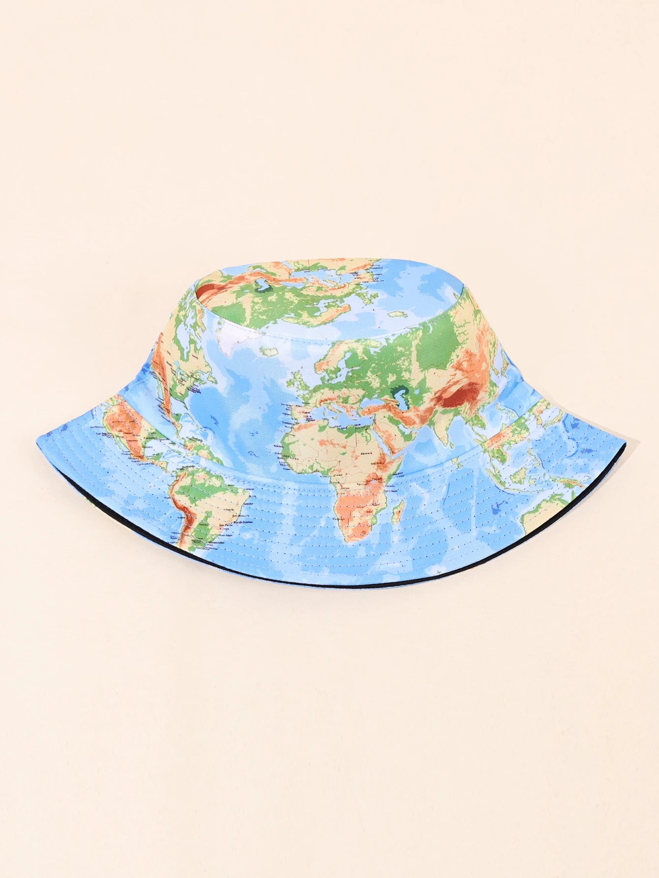 1PC Global Map Fisherman Hat