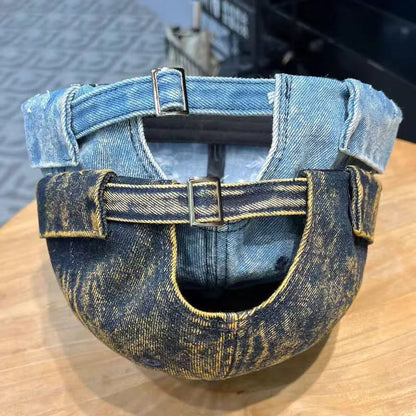 Retro Ripped Denim Hat Unisex Summer