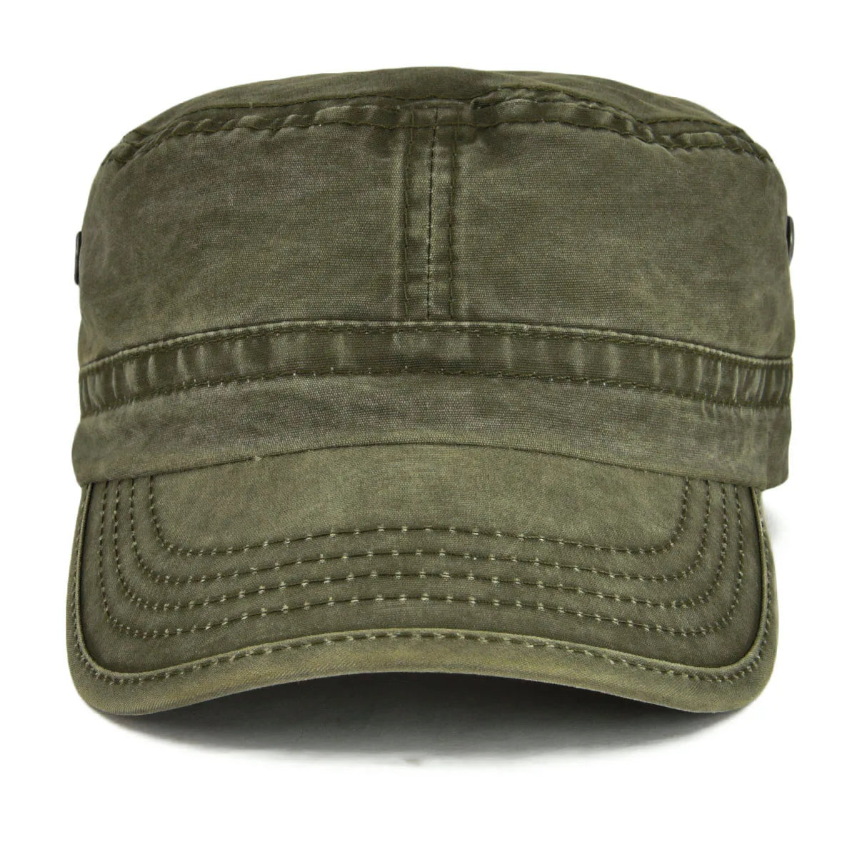 Washed Cotton Military Cadet Army Caps For Men Unique Design Adjustable
