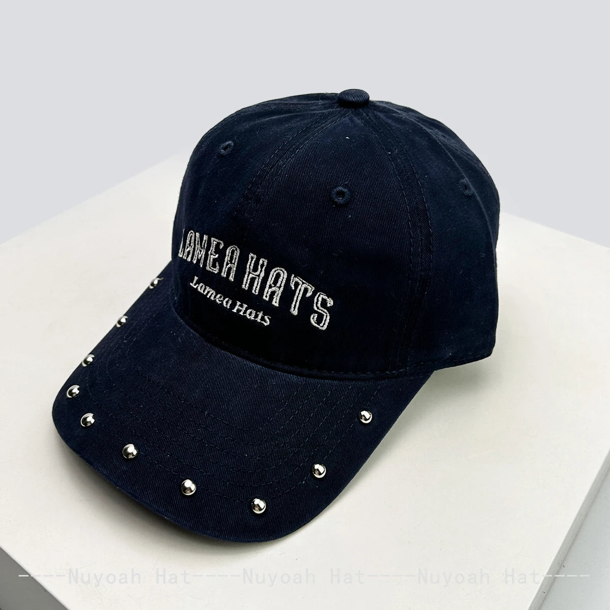 American Retro Rivet Embroidered Letters Baseball Hats