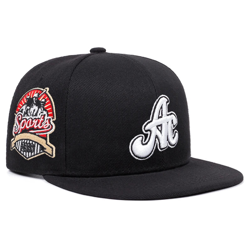 AC Side Sport Embroidery Fashionable Men's Sports Hip Hop Hat