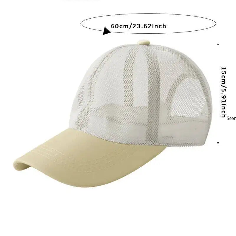 Men Women Summer Full Mesh Baseball Cap